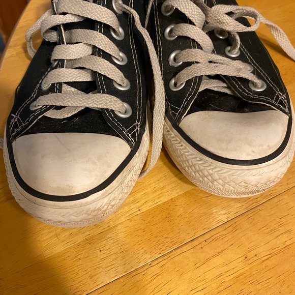 Converse All Star Black Canvas Low Cut Sneakers Size 6 Men’s Women’s 8 - Picture 3 of 4